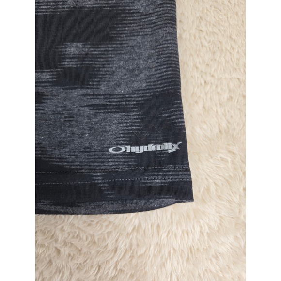 Oakley O-Hydrolix Mens Large Black Grey Camo Training Shirt 454618 Regular Fit - Picture 8 of 10